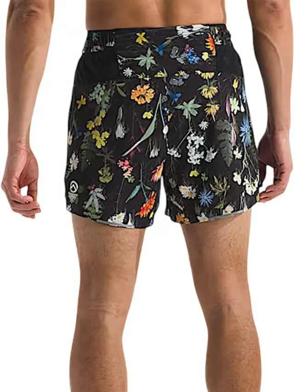 The North Face Men's Black Floral Print Shorts Pacesetter